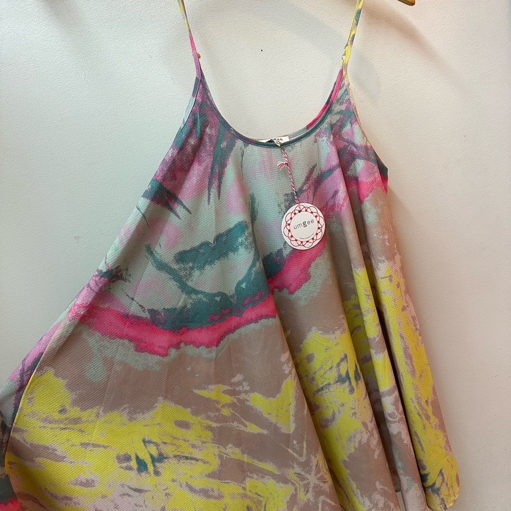 Umgee Multicolor Marble Pattern Dress - Picture 2 of 4